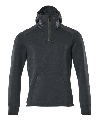 ADVANCED Kapuzensweatshirt mit kurzem Reißverschluss