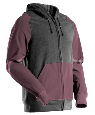 CUSTOMIZED Kapuzensweatshirt mit Reißverschluss