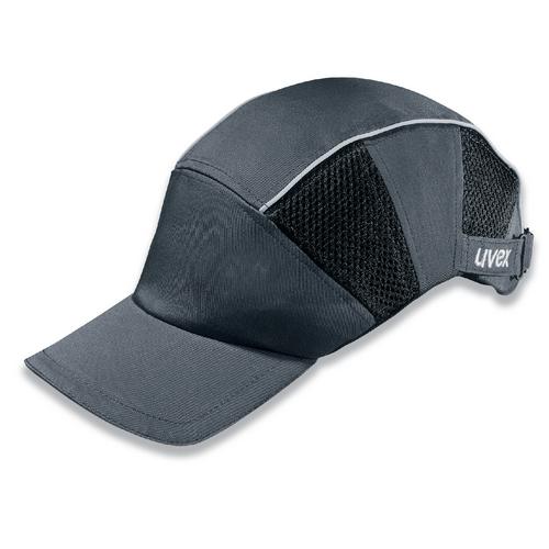 Anstoßkappe uvex u-cap 9794300 grau, schwarz 52 cm, 64 cm