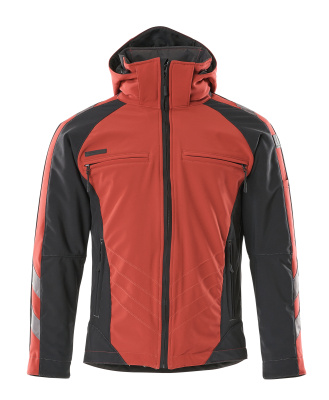 UNIQUE Winterjacke , 2XL , Rot/Schwarz