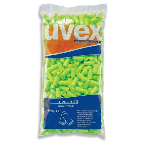 Gehörschutzstöpsel uvex x-fit 2112003 grün SNR 37 dB Größe M