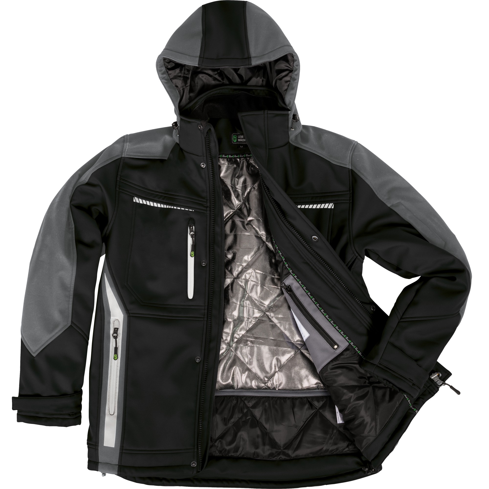 LEIBWÄCHTER FLEX LINE Wintersoftshelljacke  FLEXI 55% BW, 42% Pes, 3% Elasthan