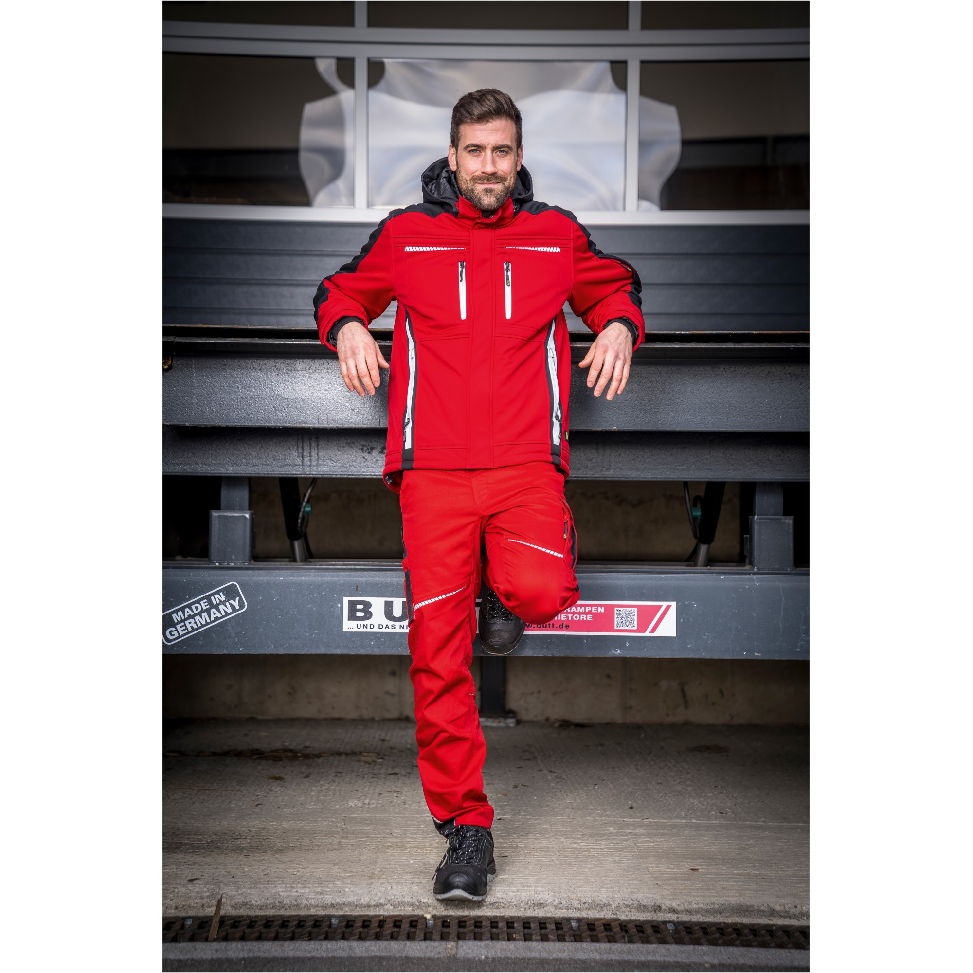 LEIBWÄCHTER FLEX LINE Wintersoftshelljacke  FLEXI 55% BW, 42% Pes, 3% Elasthan