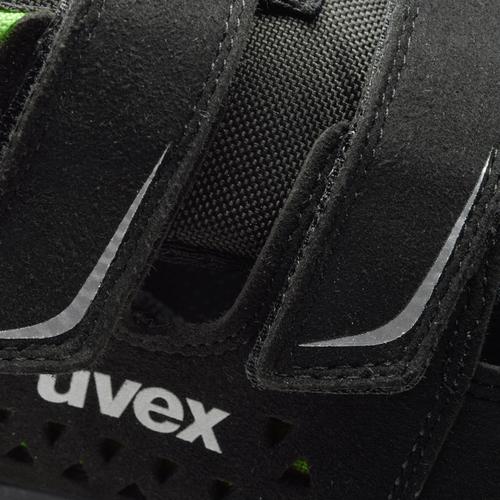 uvex 2 xenova® Sandalen S1 95599 schwarz, grün Weite 12 Größe 41