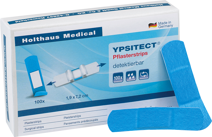 YPSIPLAST PFLASTERSTRIP 40662 100 STK WASSERFEST 1,9 X 7,2CM  AUS WASSER UND ÖLA