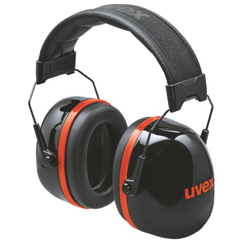 Kapselgehörschutz uvex K30 2630030 schwarz, rot SNR 36 dB Größe L, M, S
