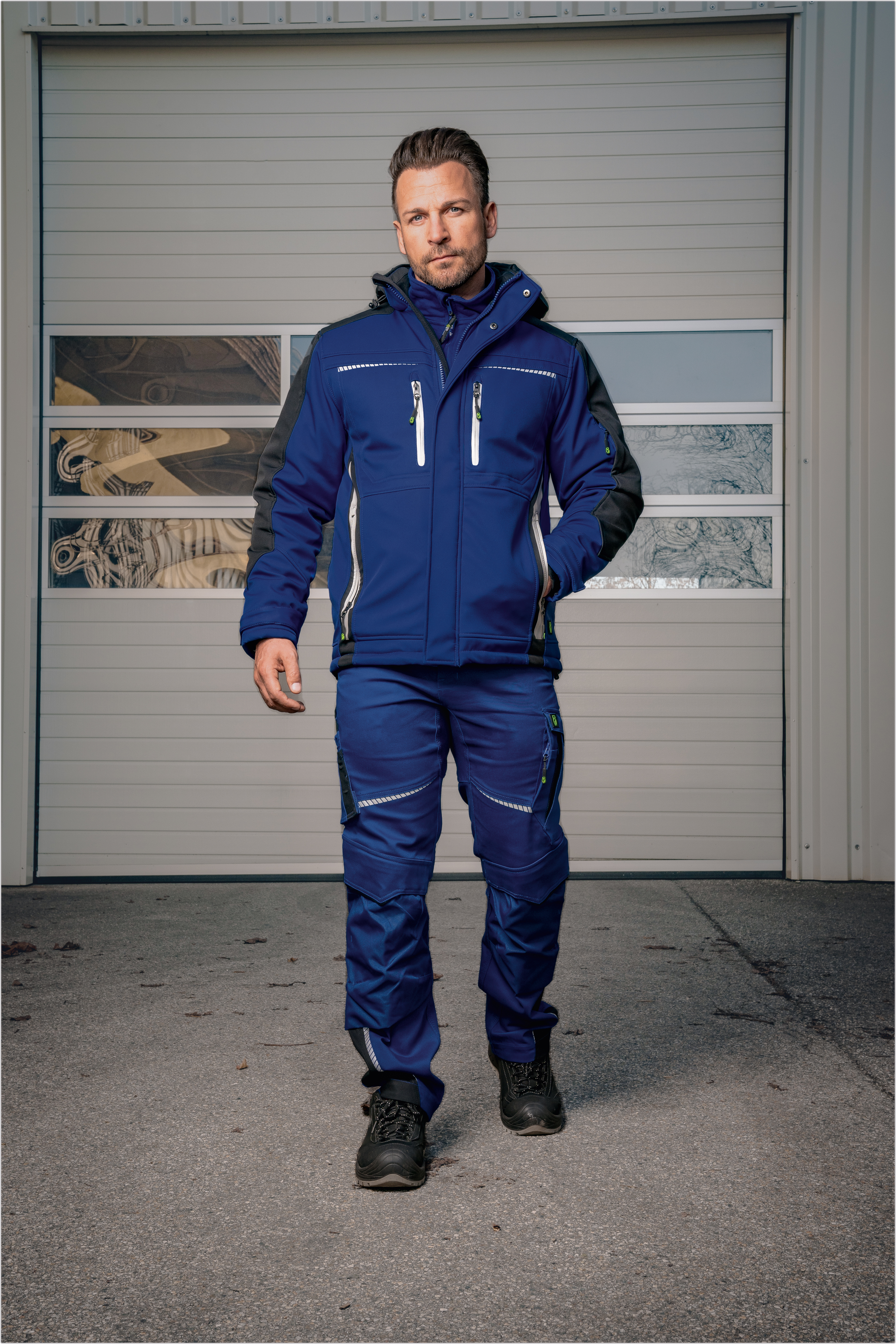 LEIBWÄCHTER FLEX LINE Wintersoftshelljacke  FLEXI 55% BW, 42% Pes, 3% Elasthan