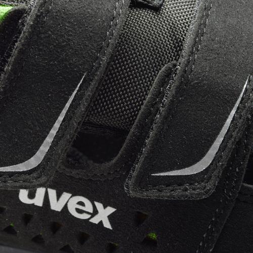 uvex 2 xenova® Sandalen S1P 95591 schwarz, grün Weite 10 Größe 43