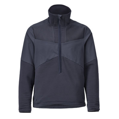 CUSTOMIZED Fleecepullover mit kurzem Reißverschluss und Futter