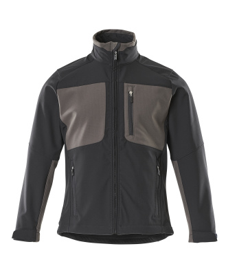 YOUNG Soft Shell Jacke , 2XL , Schwarz/Dunkelanthrazit
