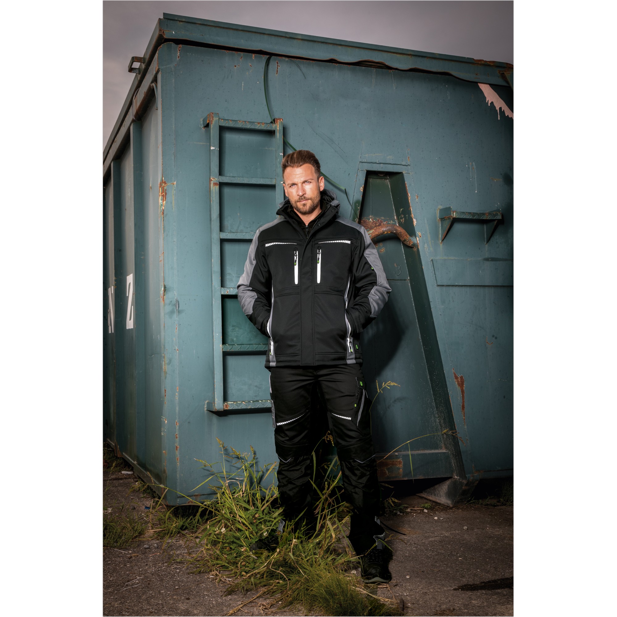 LEIBWÄCHTER FLEX LINE Wintersoftshelljacke  FLEXI 55% BW, 42% Pes, 3% Elasthan