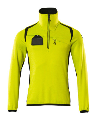 ACCELERATE SAFE Fleecepullover mit kurzem Reißverschluss