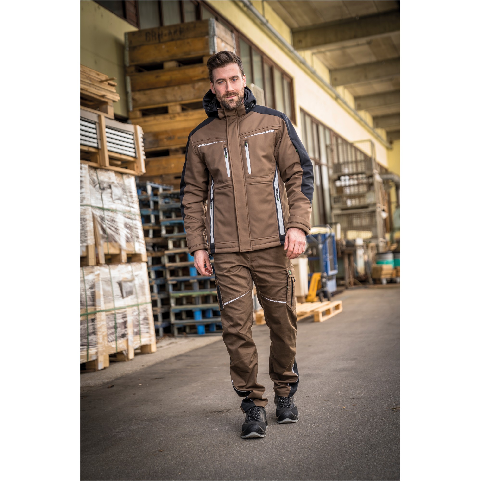 LEIBWÄCHTER FLEX LINE Wintersoftshelljacke  FLEXI 55% BW, 42% Pes, 3% Elasthan