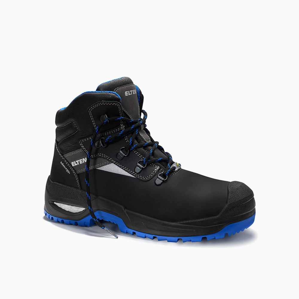 ELTEN Sicherheitsschnürstiefel STEFANO XXSG black-blue Mid ESD S3 768701