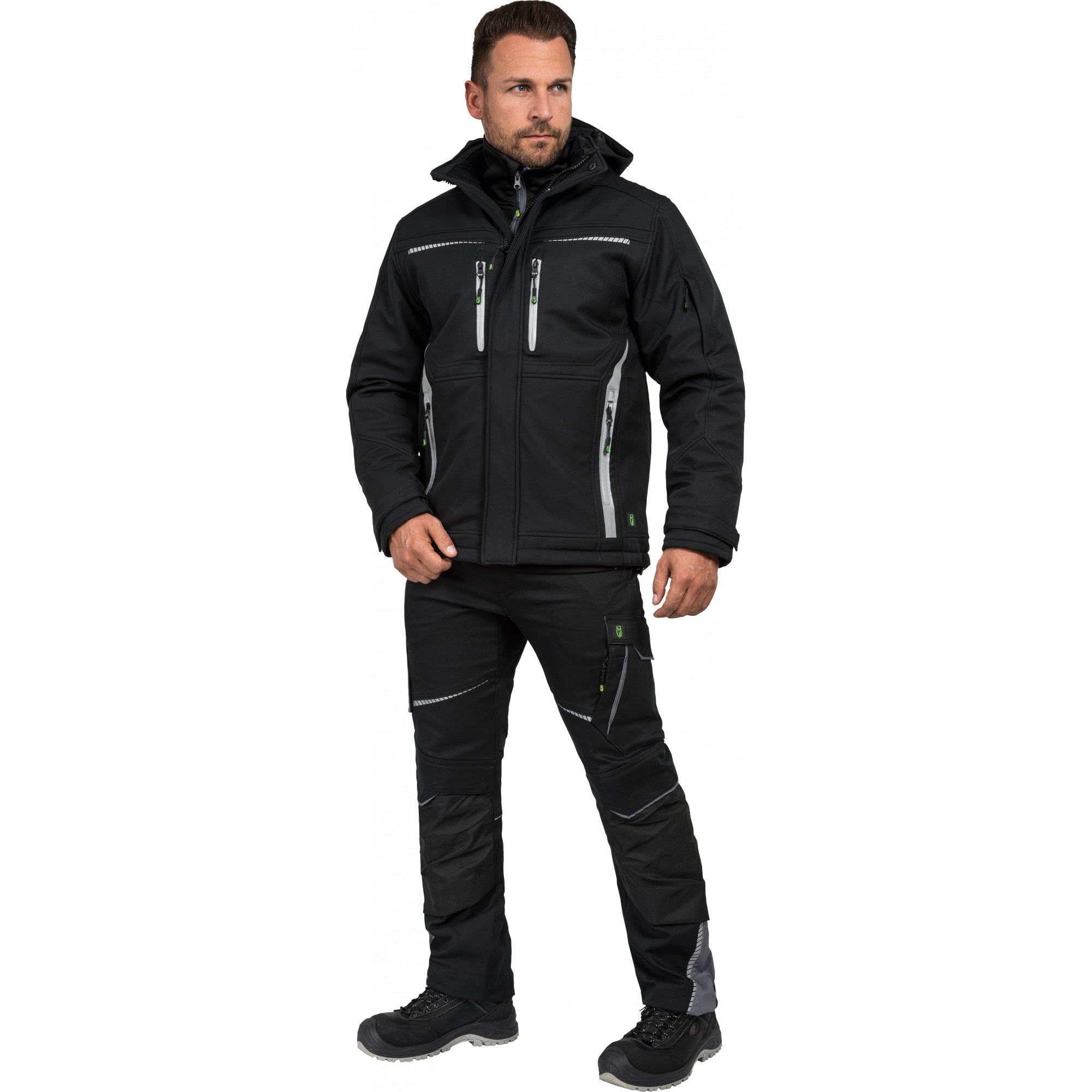 LEIBWÄCHTER FLEX LINE Wintersoftshelljacke  FLEXI 55% BW, 42% Pes, 3% Elasthan