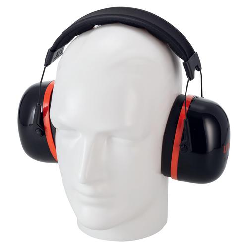 Kapselgehörschutz uvex K30 2630030 schwarz, rot SNR 36 dB Größe L, M, S
