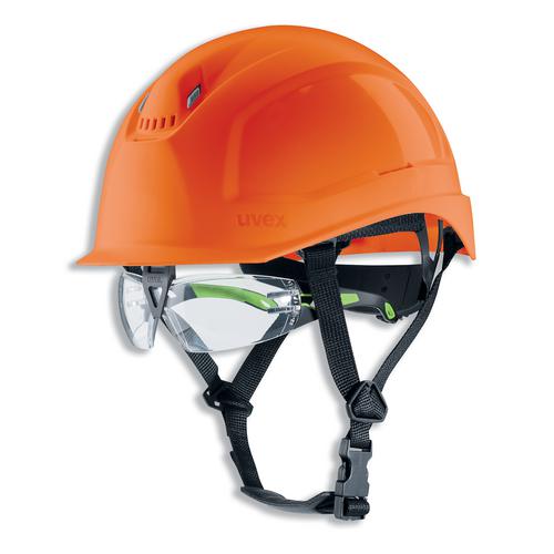 Schutzhelm uvex pheos S-KR IES 9772237 orange mit Lüftungen