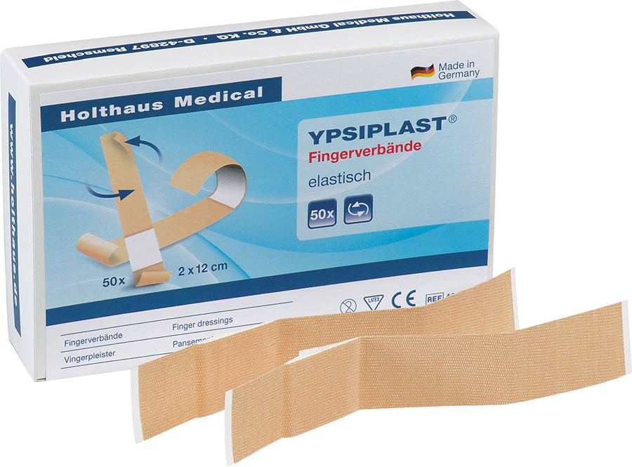 YPSIPLAST FINGERVERBAND ELASTISCH 40428 100 STÜCK ZU 2 X 18 CM
