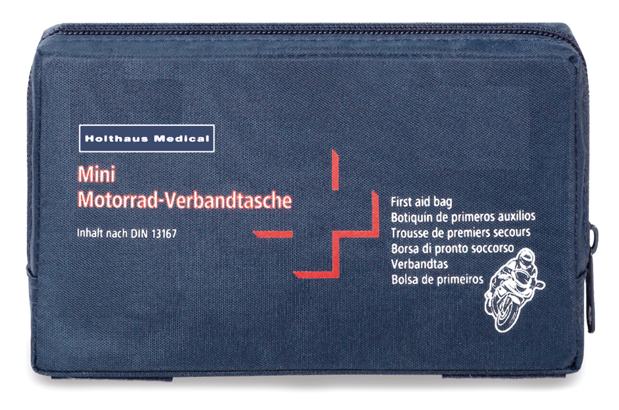 MOTORRAD-VERBANDKASTEN 61120 17 X 10 X 3,5 CM, INHALT NACH DIN 13 167