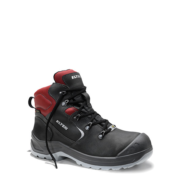 Damen-Sicherheitsschnürstiefel LENA GTX black-red Mid ESD S3 CI