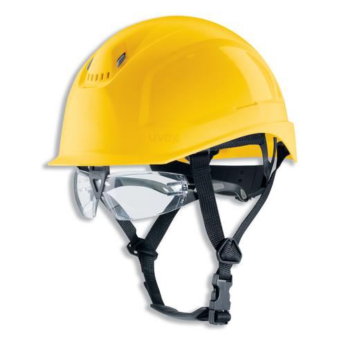 Schutzhelm uvex pheos S-KR IES 9772156 gelb mit Lüftungen