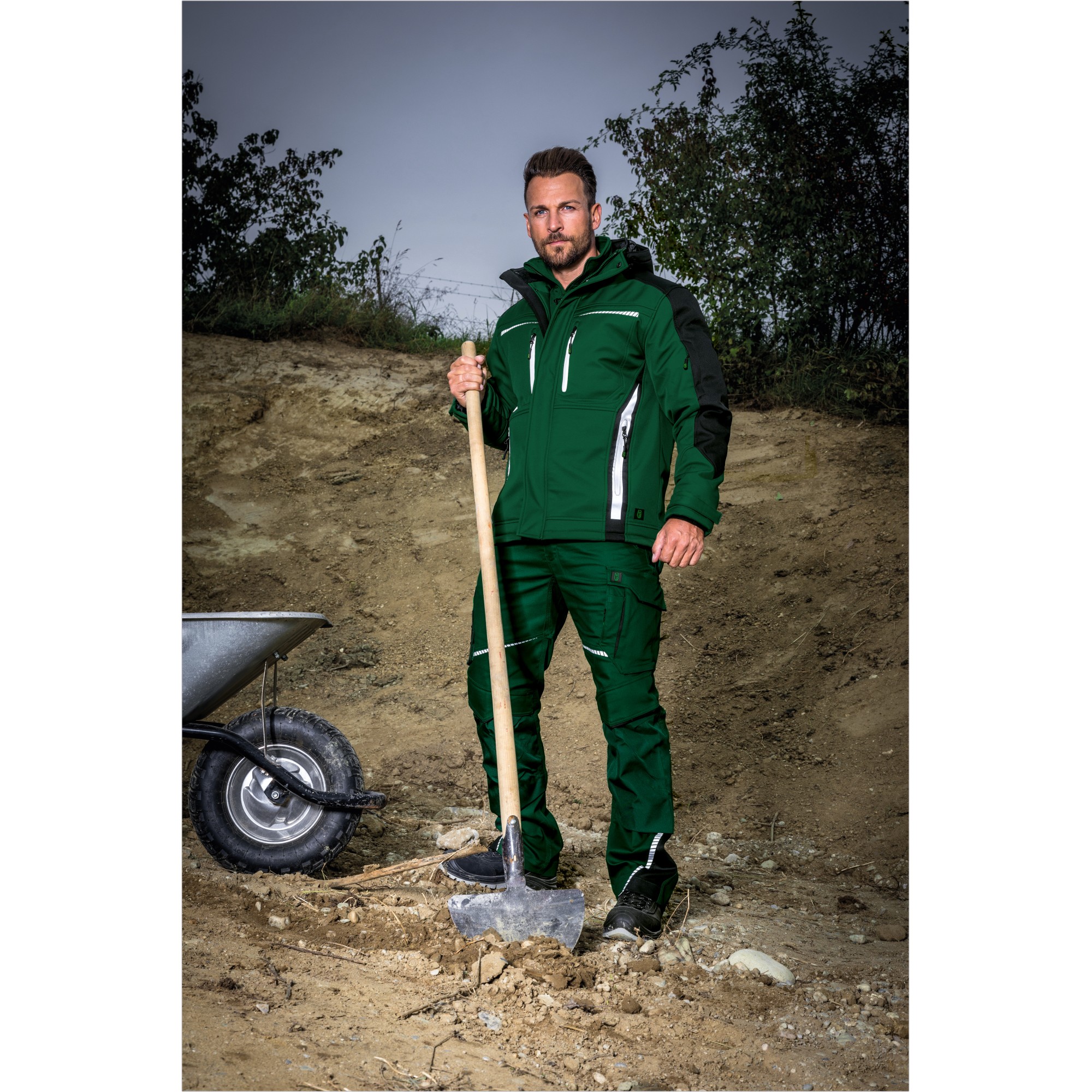 LEIBWÄCHTER FLEX LINE Wintersoftshelljacke  FLEXI 55% BW, 42% Pes, 3% Elasthan