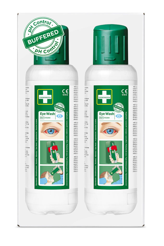 AUGENSPÜLFLASCHE CEDERROTH  725200 /2 FL. JE 500 ML STERILER KOCHSALZLÖSUNG
