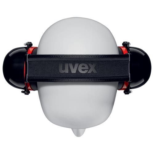 Kapselgehörschutz uvex K30 2630030 schwarz, rot SNR 36 dB Größe L, M, S