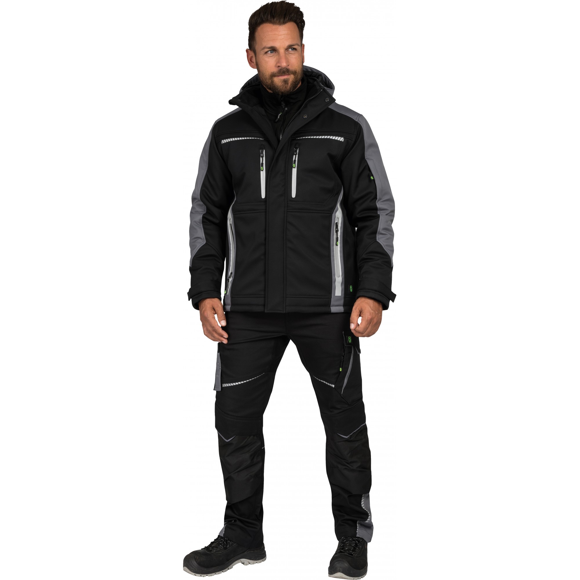 LEIBWÄCHTER FLEX LINE Wintersoftshelljacke  FLEXI 55% BW, 42% Pes, 3% Elasthan