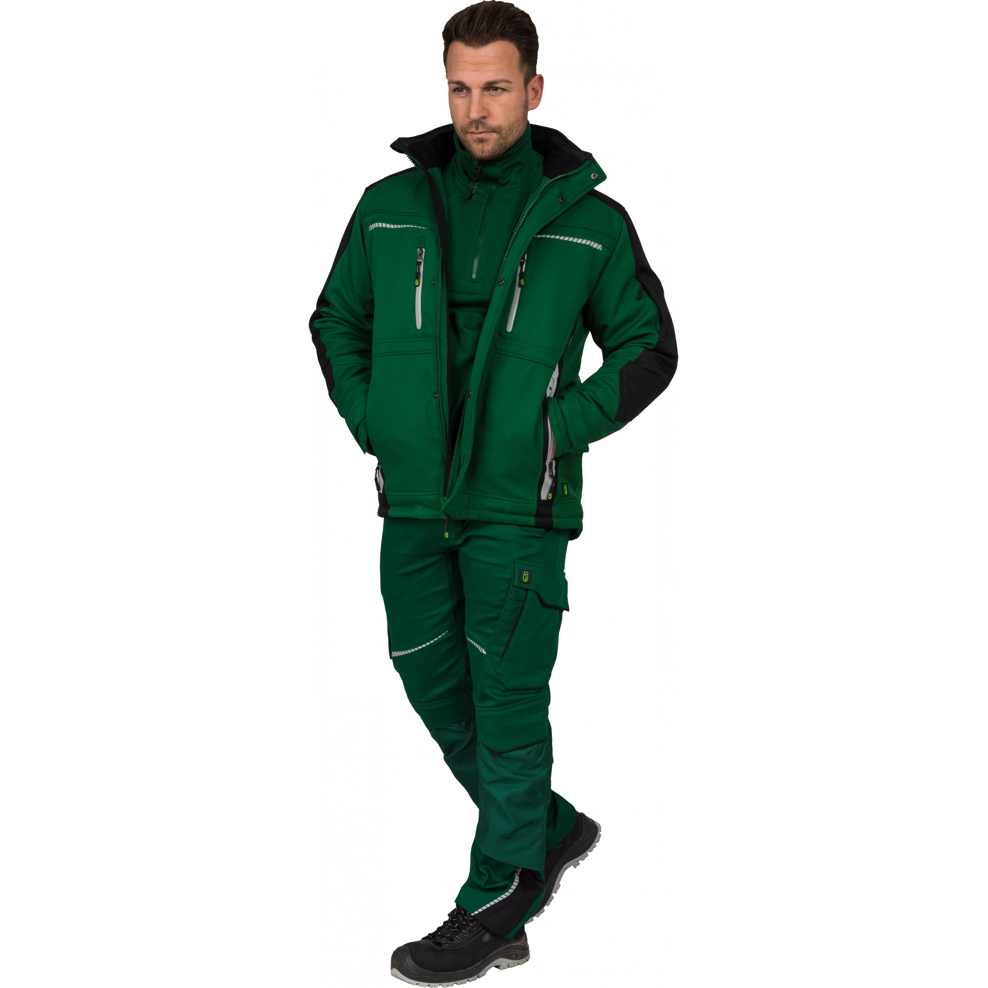 LEIBWÄCHTER FLEX LINE Wintersoftshelljacke  FLEXI 55% BW, 42% Pes, 3% Elasthan
