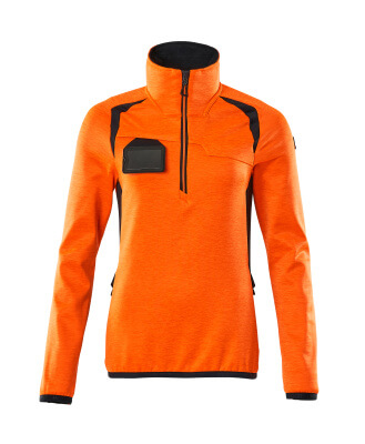 ACCELERATE SAFE Fleecepullover mit kurzem Reißverschluss
