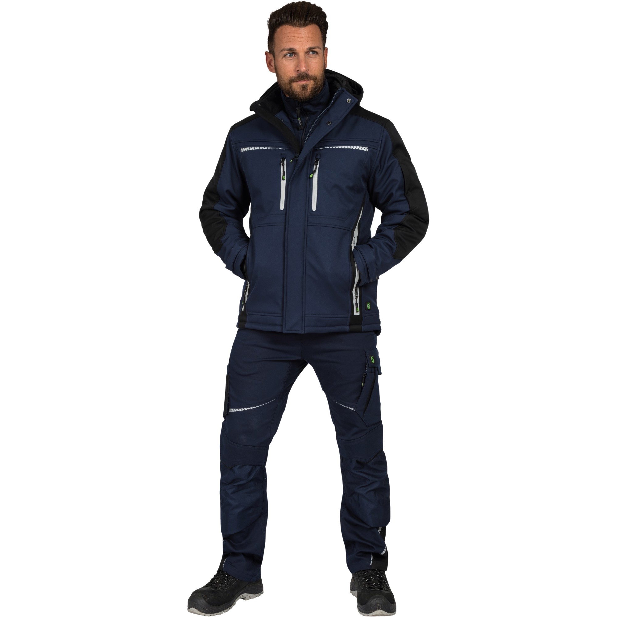 LEIBWÄCHTER FLEX LINE Wintersoftshelljacke  FLEXI 55% BW, 42% Pes, 3% Elasthan