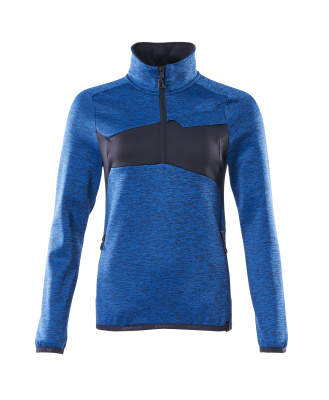 ACCELERATE Fleecepullover mit kurzem Reißverschluss